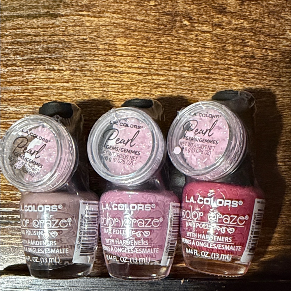 LA Colors trio with pearl gems